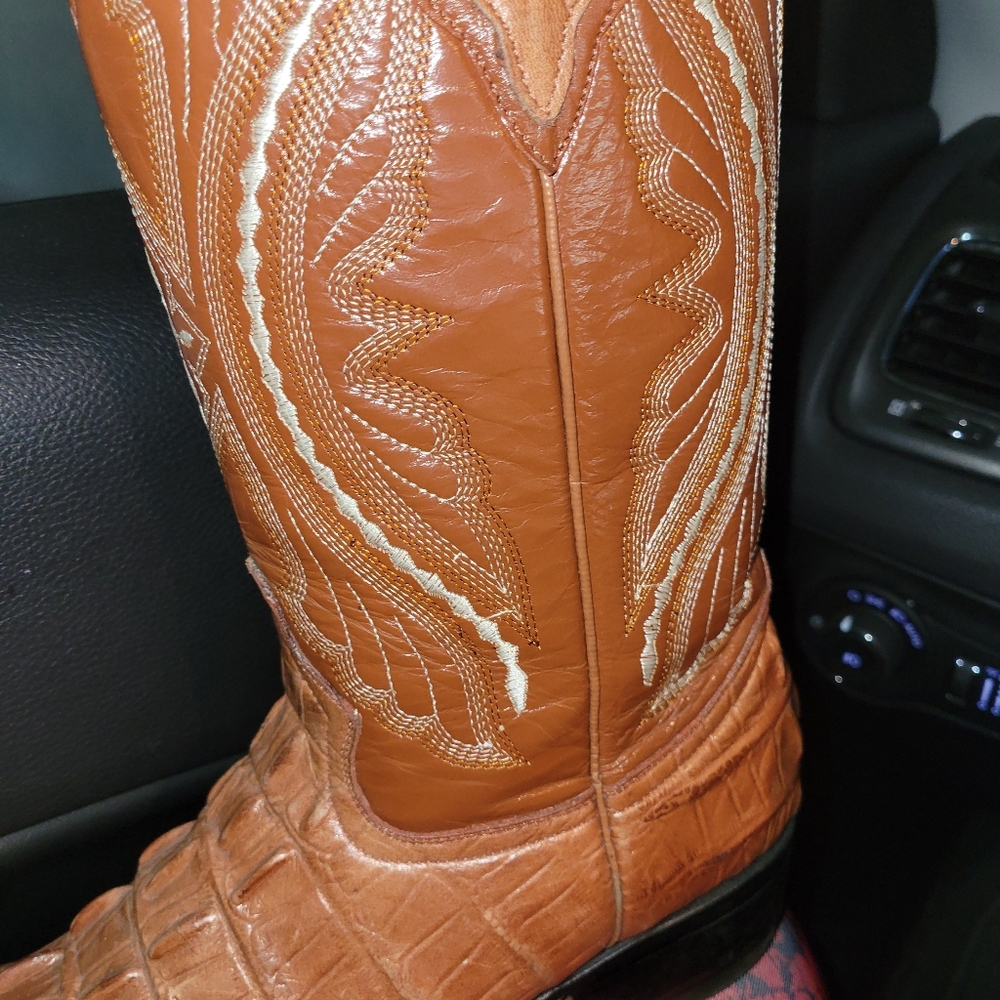 Brown Leather Cowboy Boots